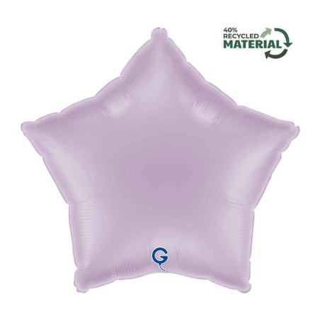 Palloncino in Foil 18" Stella Lilla "Lilac" Stelle Regular 18"