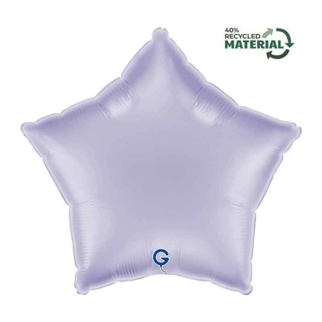 Palloncino in Foil 18" Stella Lilla Satinato Stelle Regular 18"
