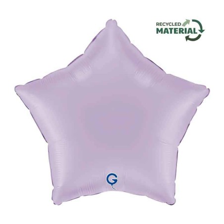 Palloncino in Foil 18" Stella Lilla Opaco "Matte Lilac" Stelle Regular 18"
