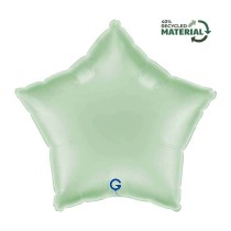 Palloncino in Foil 18" Stella Menta Satinato Stelle Regular 18"