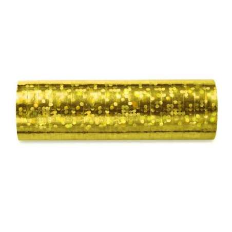Stelle Filanti Oro Olografico 18 Rotoli Stelle Filanti