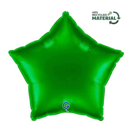 Palloncino in Foil 18" Stella Verde "Green" Stelle Regular 18"