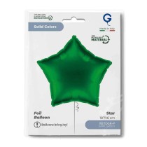Palloncino in Foil 18" Stella Verde "Dark Green" Stelle Regular 18"