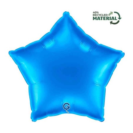Palloncino in Foil 18" Stella Blu "Blue Royal" Stelle Regular 18"