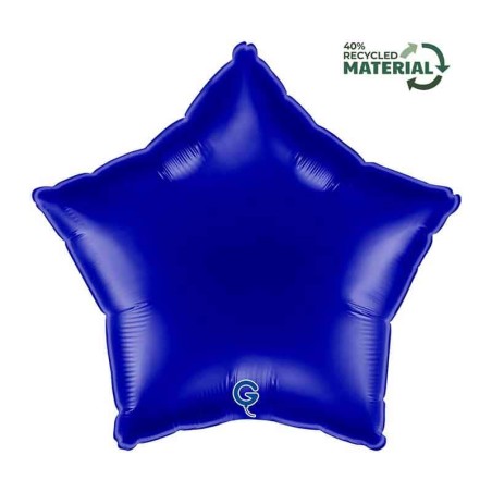Palloncino in Foil 18" Stella Blu Navy "Blue Navy" Stelle Regular 18"
