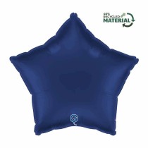 Palloncino in Foil 18" Stella Blu Navy Satinato Stelle Regular 18"