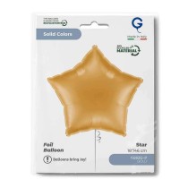 Palloncino in Foil 18" Stella Oro "Gold" Stelle Regular 18"