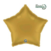 Palloncino in Foil 18" Stella Satinato Oro "Gold" Stelle Regular 18"