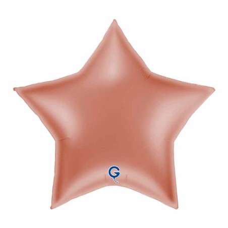Palloncino in Foil 36" Stella Rose Gold Stelle Jumbo 36"