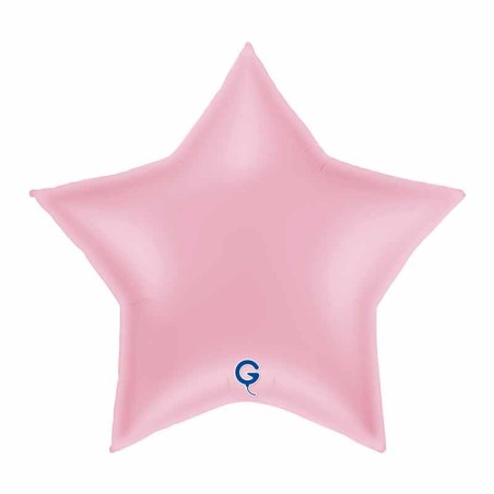 Palloncino in Foil 36" Stella Rosa "Pink" Stelle Jumbo 36"