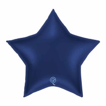 Palloncino in Foil 36" Stella Blu Navy Satinato Stelle Jumbo 36"
