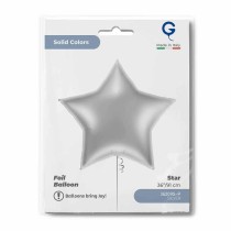 Palloncino in Foil 36" Stella Argento "Star Silver" Stelle Jumbo 36"
