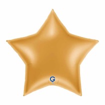 Palloncino in Foil 36" Stella Oro "Star Gold" Stelle Jumbo 36"