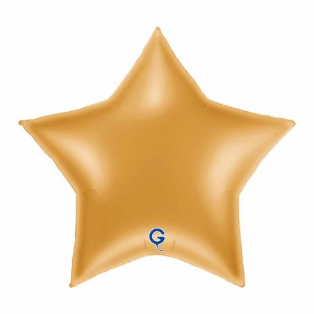 Palloncino in Foil 36" Stella Oro "Star Gold" Stelle Jumbo 36"