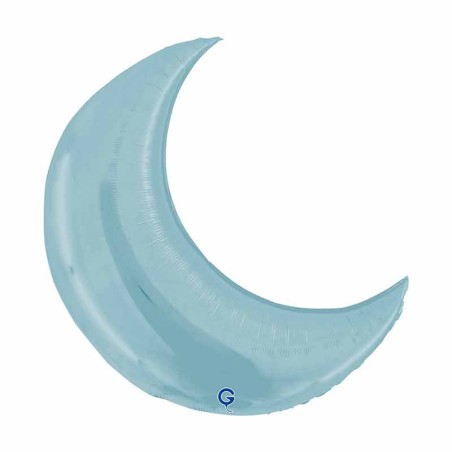 Palloncino in Foil 36" Luna Celeste "Moon Light Blue" Stelle Jumbo 36"
