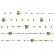 Ghirlanda di Plastica Perle Oro 5pz Ghirlanda di Perle