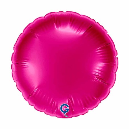 Palloncino in Foil 4" Tondo Magenta Tondi Piccoli 4"
