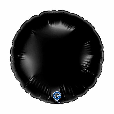 Palloncino in Foil 4" Tondo Nero "Black" Tondi Piccoli 4"