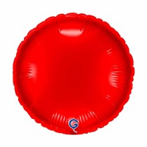 Palloncino in Foil 9" Tondo Rosso "Red" Tondi Medi 9"