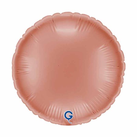 Palloncino in Foil 9" Tondo Rose Gold Tondi Medi 9"