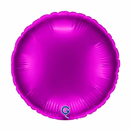 Palloncino in Foil 9" Tondo Viola "Purple" Tondi Medi 9"