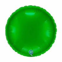 Palloncino in Foil 9" Tondo Verde "Green" Tondi Medi 9"