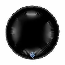 Palloncino in Foil 9" Tondo Nero "Black" Tondi Medi 9"