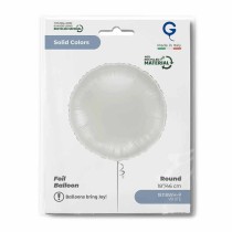 Palloncino in Foil 18" Tondo Bianco Numeri 40" Bianco "White"