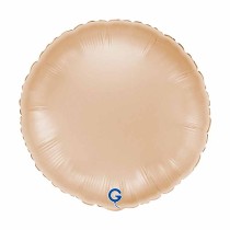 Palloncino in Foil 18" Tondo Cipria Satinato Tondi Regular 18"