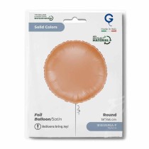 Palloncino in Foil 18" Tondo Pesca Satinato Tondi Regular 18"