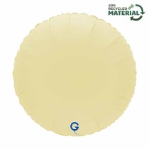 Palloncino in Foil 18" Tondo Burro Opaco "Soft Matte French Butter" Tondi Regular 18"
