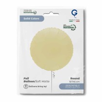 Palloncino in Foil 18" Tondo Burro Opaco "Soft Matte French Butter" Tondi Regular 18"