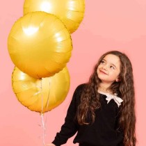 Palloncino in Foil 18" Tondo Giallo Banana Satinato Tondi Regular 18"