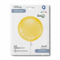 Palloncino in Foil 18" Tondo Giallo Banana Satinato Tondi Regular 18"