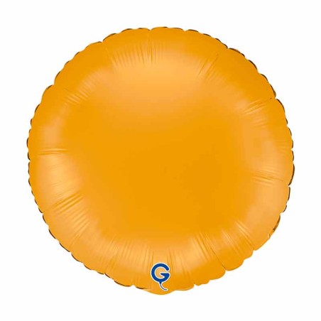 Palloncino in Foil 18" Tondo Giallo Mostarda Opaco Tondi Regular 18"