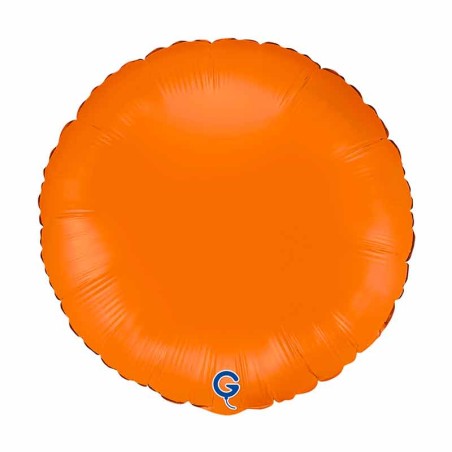 Palloncino in Foil 18" Tondo Arancione Opaco Tondi Regular 18"