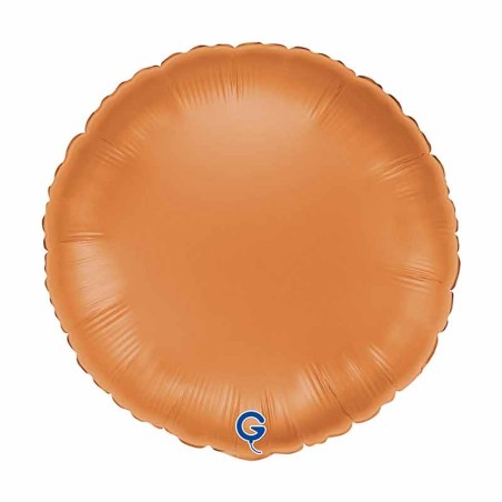 Palloncino in Foil 18" Tondo Caramello Satinato Tondi Regular 18"