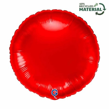 Palloncino in Foil 18" Tondo Rosso "Red" Tondi Regular 18"