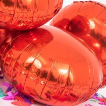 Palloncino in Foil 18" Tondo Rosso "Red" Tondi Regular 18"
