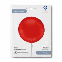 Palloncino in Foil 18" Tondo Rosso Opaco "Matte Red" Tondi Regular 18"