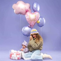 Palloncino in Foil 18" Tondo Lilla Satinato Tondi Regular 18"
