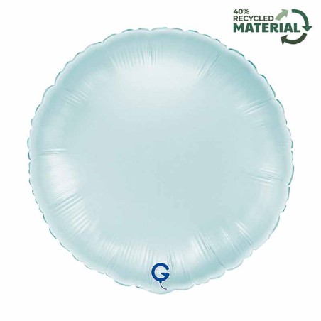 Palloncino in Foil 18" Tondo Celeste Satinato Tondi Regular 18"