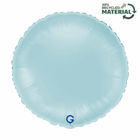Palloncino in Foil 18" Tondo Celeste Tondi Regular 18"