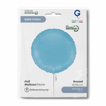 Palloncino in Foil 18" Tondo Celeste Opaco "Matte Blue" Tondi Regular 18"