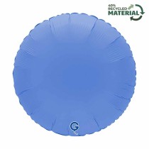 Palloncino in Foil 18" Tondo Blu Loto "Soft Matte Lotus Blue" Tondi Regular 18"