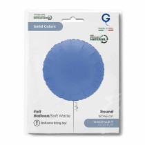 Palloncino in Foil 18" Tondo Blu Loto "Soft Matte Lotus Blue" Tondi Regular 18"