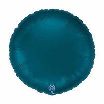 Palloncino in Foil 18" Tondo Blu Petrolio Satinato Tondi Regular 18"