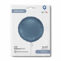 Palloncino in Foil 18" Tondo Blu Jeans Satinato Tondi Regular 18"