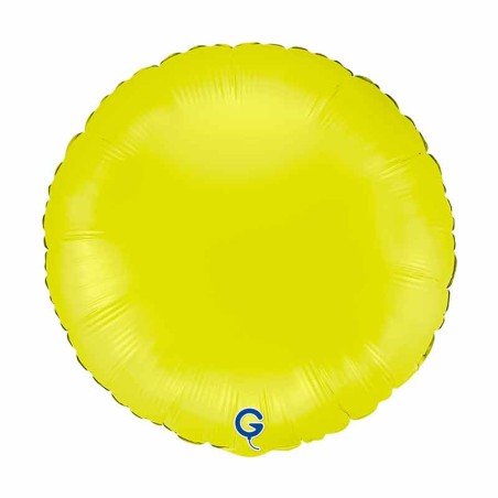 Palloncino in Foil 18" Tondo Verde Lime Opaco "Matte Lime Green" Tondi Regular 18"