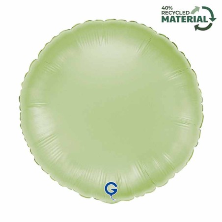 Palloncino in Foil 18" Tondo Verde Oliva Satinato Tondi Regular 18"